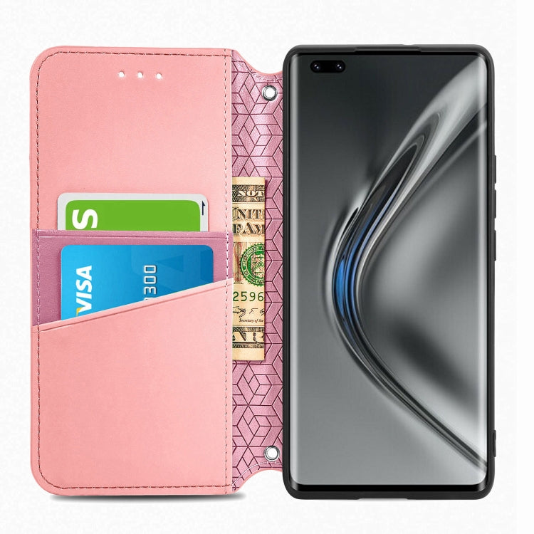 For Honor V40 5G Blooming Mandala Embossed Pattern Magnetic Horizontal Flip Leather Case with Holder & Card Slots & Wallet