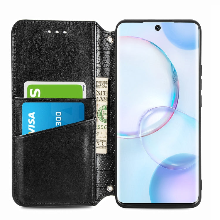 For Honor 50 Blooming Mandala Embossed Pattern Magnetic Horizontal Flip Leather Case with Holder & Card Slots & Wallet