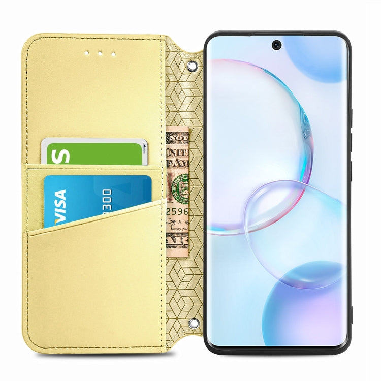 For Honor 50 Blooming Mandala Embossed Pattern Magnetic Horizontal Flip Leather Case with Holder & Card Slots & Wallet