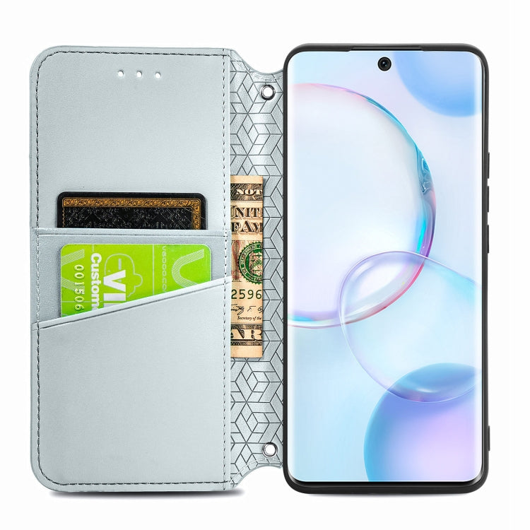 For Honor 50 Blooming Mandala Embossed Pattern Magnetic Horizontal Flip Leather Case with Holder & Card Slots & Wallet