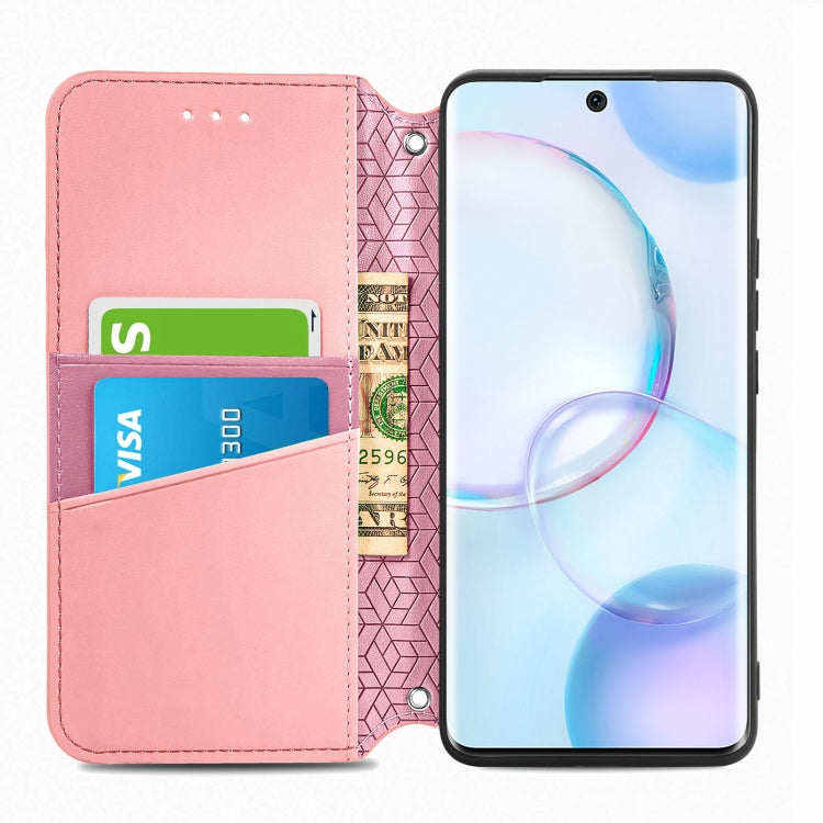 For Honor 50 Blooming Mandala Embossed Pattern Magnetic Horizontal Flip Leather Case with Holder & Card Slots & Wallet