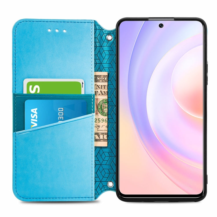 For Honor 50 SE Blooming Mandala Embossed Pattern Magnetic Horizontal Flip Leather Case with Holder & Card Slots & Wallet
