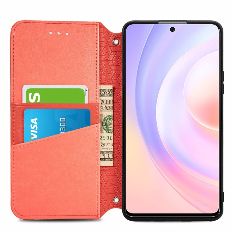 For Honor 50 SE Blooming Mandala Embossed Pattern Magnetic Horizontal Flip Leather Case with Holder & Card Slots & Wallet