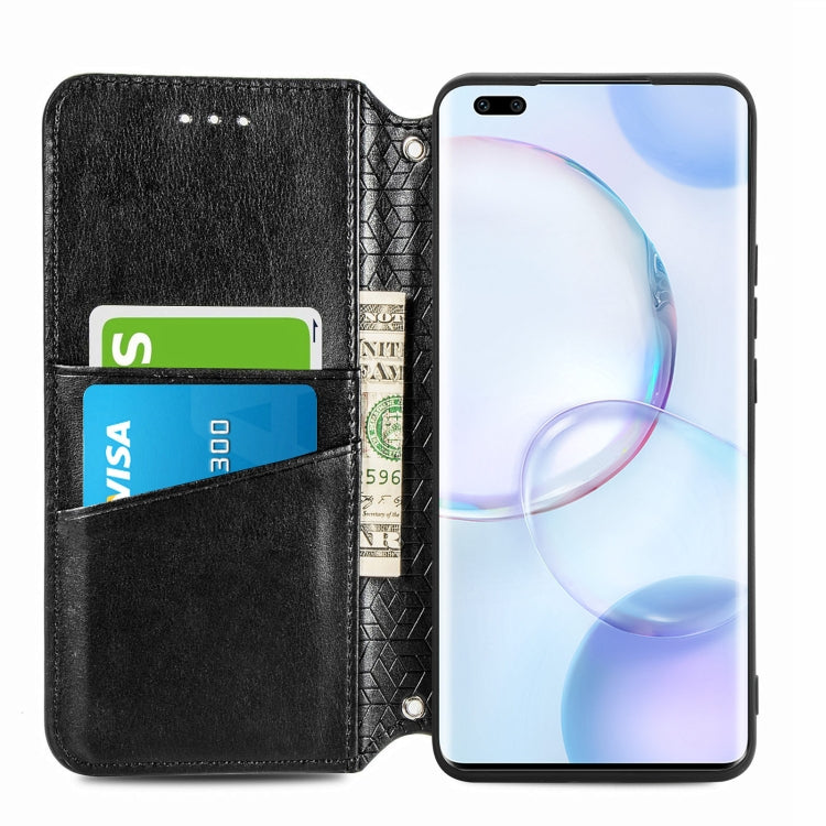 For Honor 50 Pro Blooming Mandala Embossed Pattern Magnetic Horizontal Flip Leather Case with Holder & Card Slots & Wallet