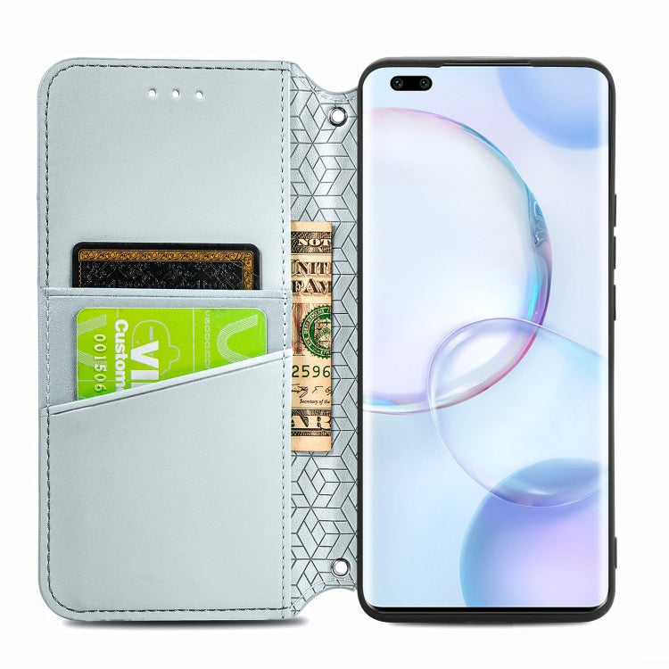 For Honor 50 Pro Blooming Mandala Embossed Pattern Magnetic Horizontal Flip Leather Case with Holder & Card Slots & Wallet