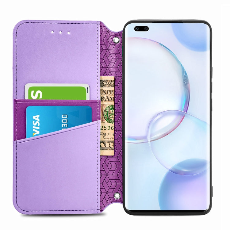 For Honor 50 Pro Blooming Mandala Embossed Pattern Magnetic Horizontal Flip Leather Case with Holder & Card Slots & Wallet
