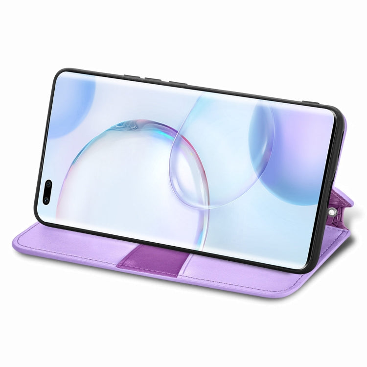 For Honor 50 Pro Blooming Mandala Embossed Pattern Magnetic Horizontal Flip Leather Case with Holder & Card Slots & Wallet