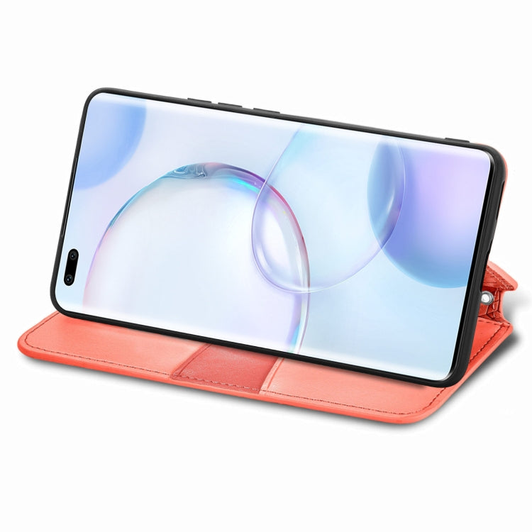 For Honor 50 Pro Blooming Mandala Embossed Pattern Magnetic Horizontal Flip Leather Case with Holder & Card Slots & Wallet