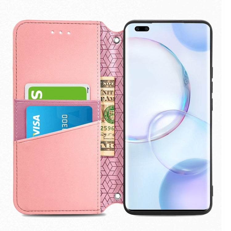 For Honor 50 Pro Blooming Mandala Embossed Pattern Magnetic Horizontal Flip Leather Case with Holder & Card Slots & Wallet