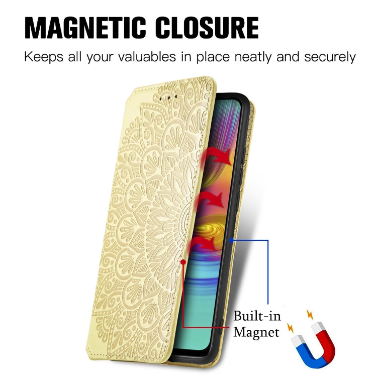 For Infinix X680 / Smart 4 Blooming Mandala Embossed Pattern Magnetic Horizontal Flip Leather Case with Holder & Card Slots & Wallet