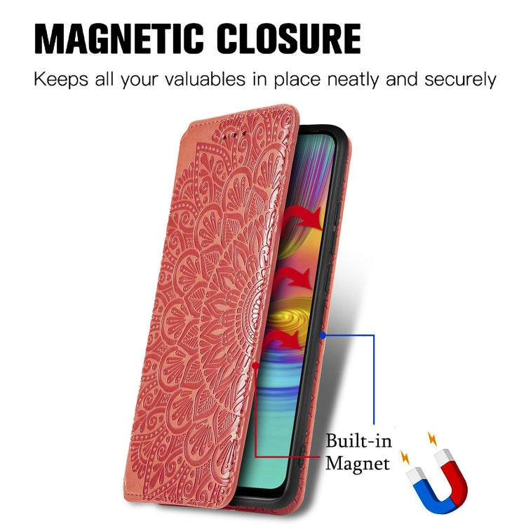 For Infinix X680 / Smart 4 Blooming Mandala Embossed Pattern Magnetic Horizontal Flip Leather Case with Holder & Card Slots & Wallet