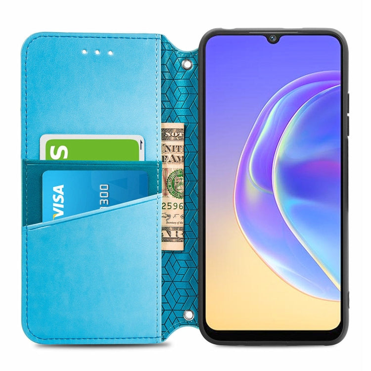 For vivo V21e 4G Blooming Mandala Embossed Pattern Magnetic Horizontal Flip Leather Case with Holder & Card Slots & Wallet