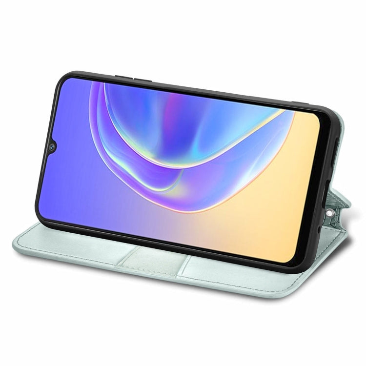 For vivo V21e 4G Blooming Mandala Embossed Pattern Magnetic Horizontal Flip Leather Case with Holder & Card Slots & Wallet