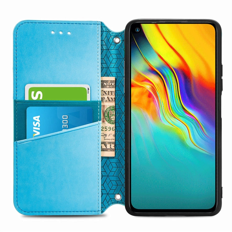 For Infinix Hot 9 Blooming Mandala Embossed Pattern Magnetic Horizontal Flip Leather Case with Holder & Card Slots & Wallet