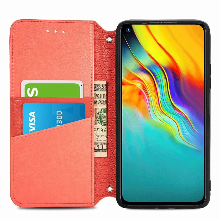 For Infinix Hot 9 Blooming Mandala Embossed Pattern Magnetic Horizontal Flip Leather Case with Holder & Card Slots & Wallet