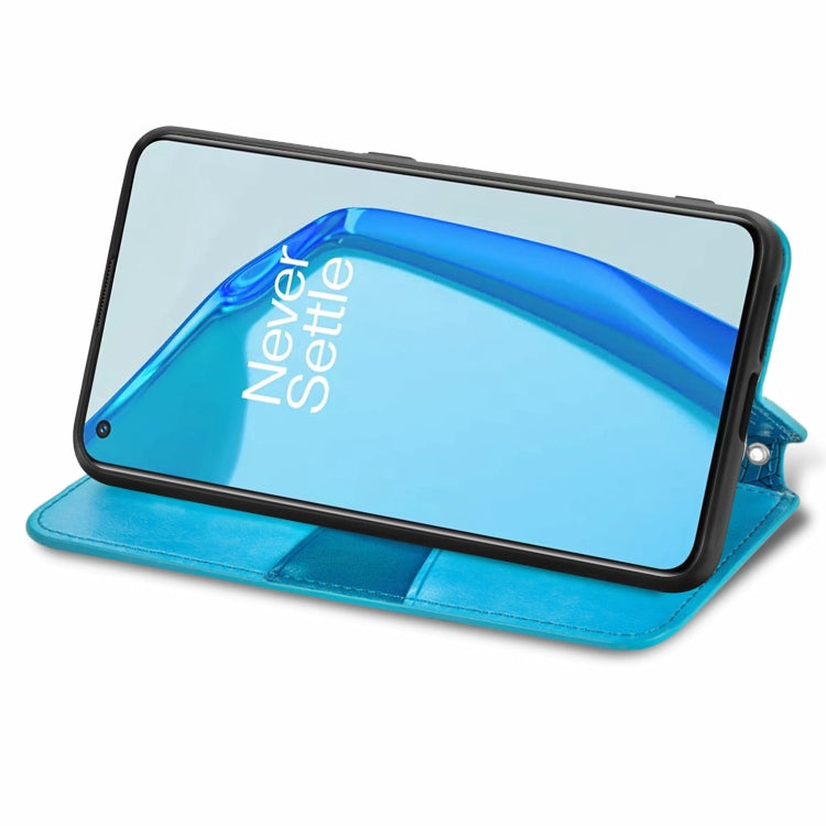 For OnePlus 9R Blooming Mandala Embossed Pattern Magnetic Horizontal Flip Leather Case with Holder & Card Slots & Wallet