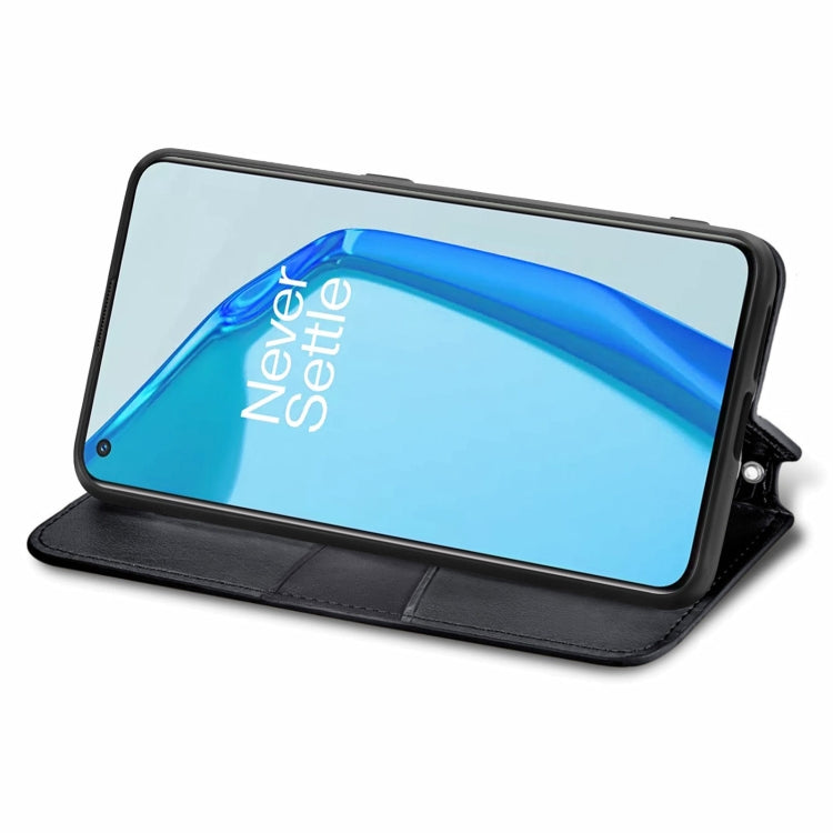 For OnePlus 9R Blooming Mandala Embossed Pattern Magnetic Horizontal Flip Leather Case with Holder & Card Slots & Wallet