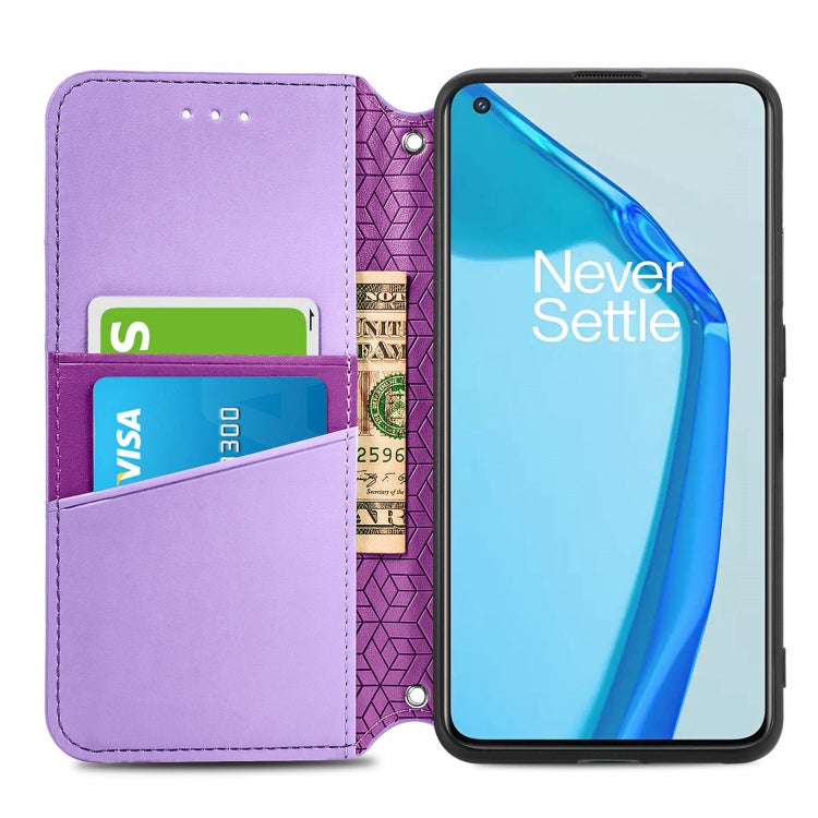 For OnePlus 9R Blooming Mandala Embossed Pattern Magnetic Horizontal Flip Leather Case with Holder & Card Slots & Wallet