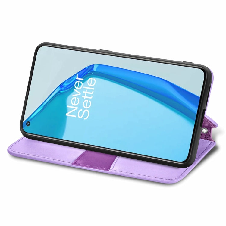 For OnePlus 9R Blooming Mandala Embossed Pattern Magnetic Horizontal Flip Leather Case with Holder & Card Slots & Wallet