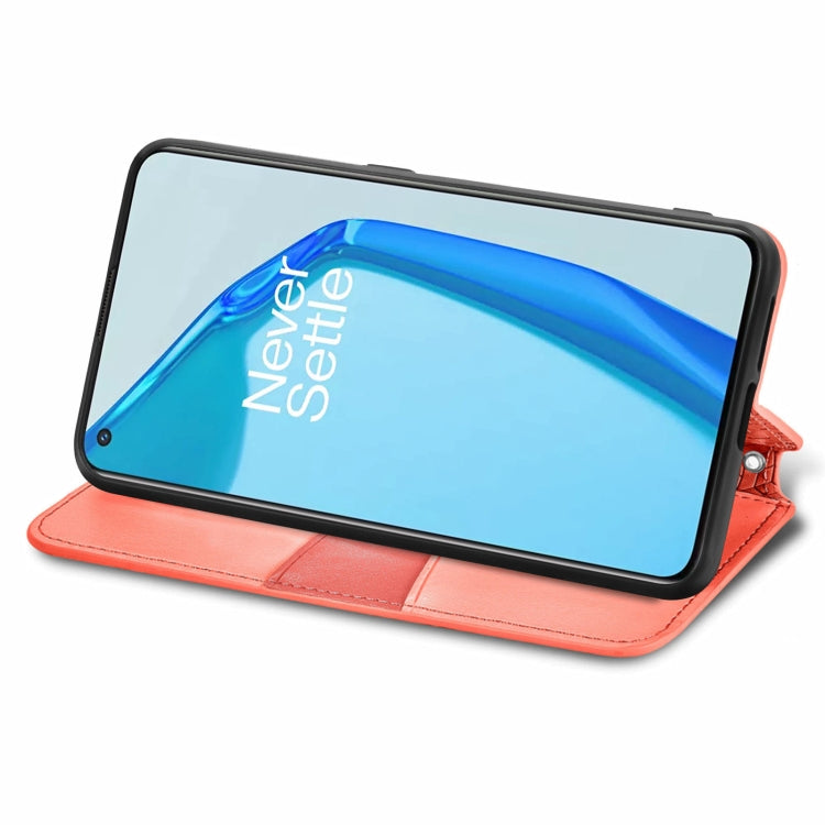 For OnePlus 9R Blooming Mandala Embossed Pattern Magnetic Horizontal Flip Leather Case with Holder & Card Slots & Wallet