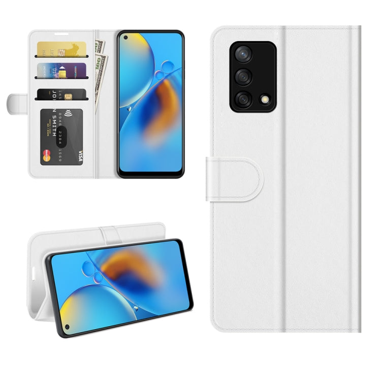 For OPPO F19 / A74 4G R64 Texture Single Horizontal Flip Protective Case with Holder & Card Slots & Wallet& Photo Frame