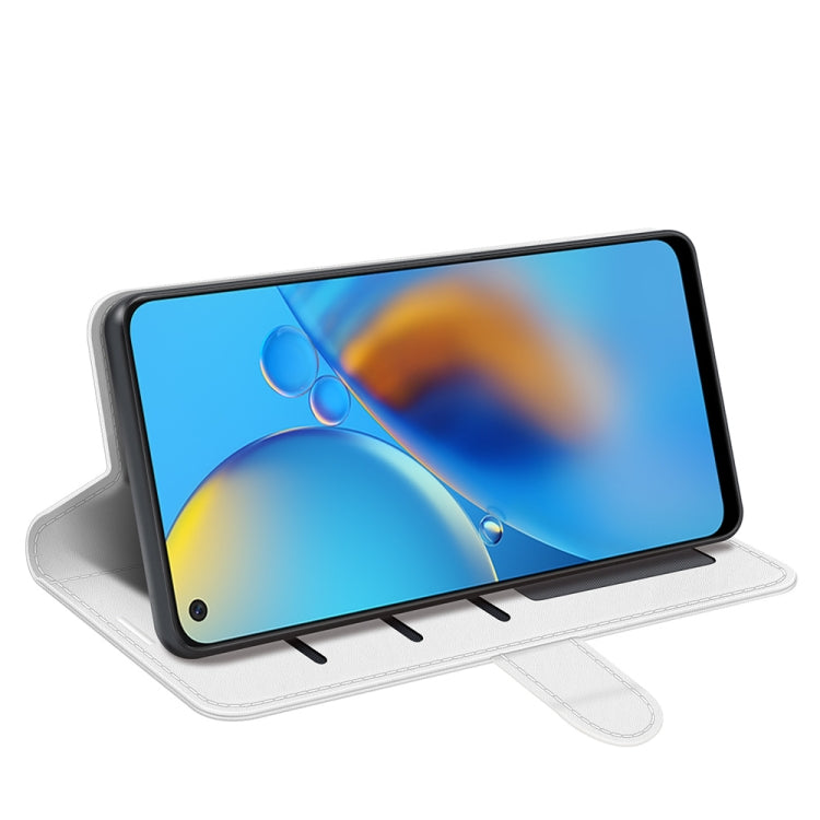 For OPPO F19 / A74 4G R64 Texture Single Horizontal Flip Protective Case with Holder & Card Slots & Wallet& Photo Frame