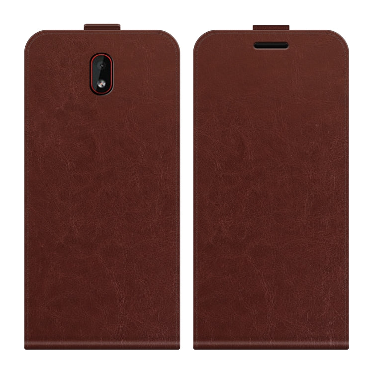 For Nokia C1 Plus R64 Texture Single Vertical Flip Leather Protective Case with Card Slots & Photo Frame