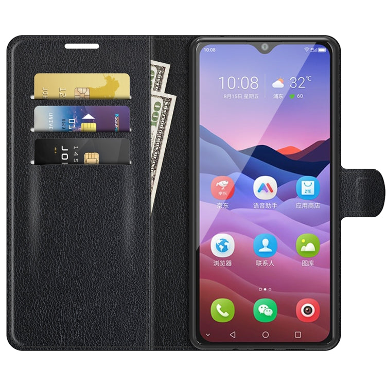 For ZTE Blade V2020 Smart Litchi Texture Horizontal Flip Protective Case with Holder & Card Slots & Wallet