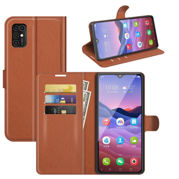 For ZTE Blade V2020 Smart Litchi Texture Horizontal Flip Protective Case with Holder & Card Slots & Wallet