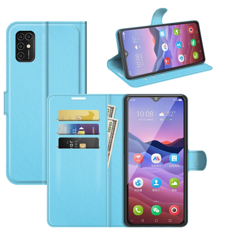 For ZTE Blade V2020 Smart Litchi Texture Horizontal Flip Protective Case with Holder & Card Slots & Wallet