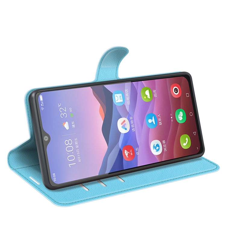 For ZTE Blade V2020 Smart Litchi Texture Horizontal Flip Protective Case with Holder & Card Slots & Wallet