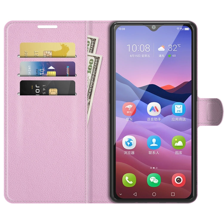 For ZTE Blade V2020 Smart Litchi Texture Horizontal Flip Protective Case with Holder & Card Slots & Wallet