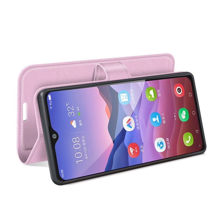 For ZTE Blade V2020 Smart Litchi Texture Horizontal Flip Protective Case with Holder & Card Slots & Wallet