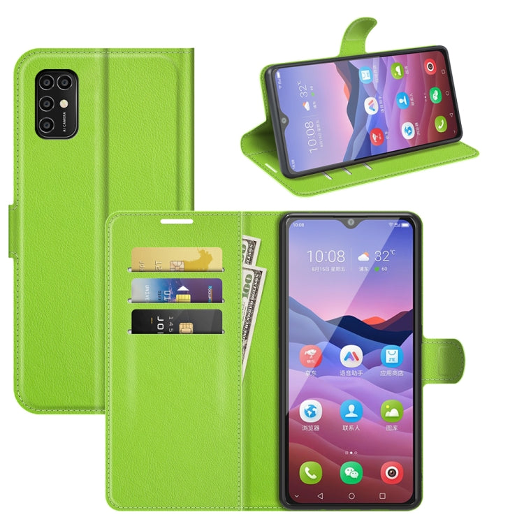 For ZTE Blade V2020 Smart Litchi Texture Horizontal Flip Protective Case with Holder & Card Slots & Wallet