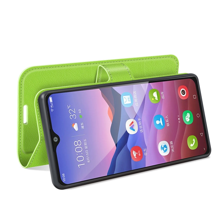 For ZTE Blade V2020 Smart Litchi Texture Horizontal Flip Protective Case with Holder & Card Slots & Wallet