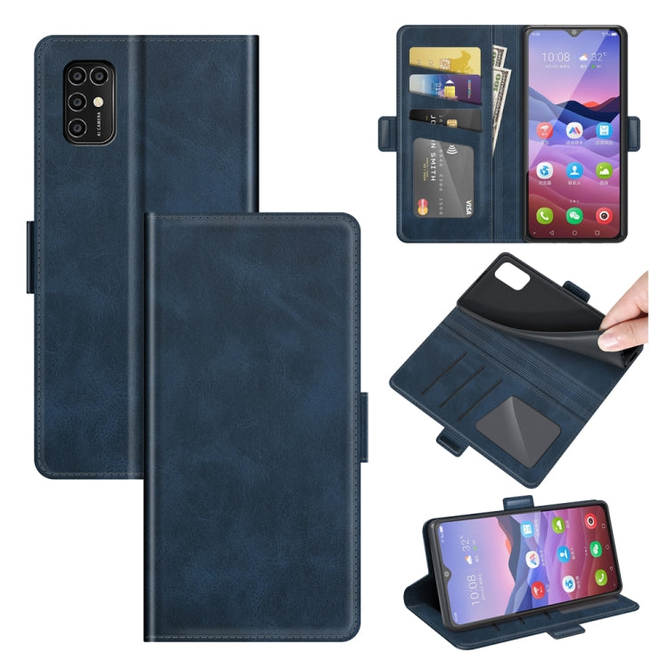 For ZTE Blade V2020 Smart Dual-side Magnetic Buckle Horizontal Flip Leather Case with Holder & Card Slots & Wallet