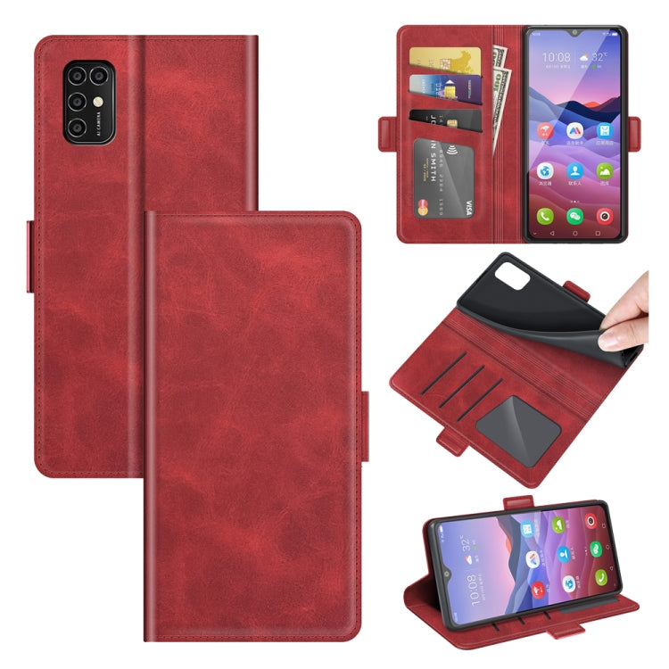 For ZTE Blade V2020 Smart Dual-side Magnetic Buckle Horizontal Flip Leather Case with Holder & Card Slots & Wallet