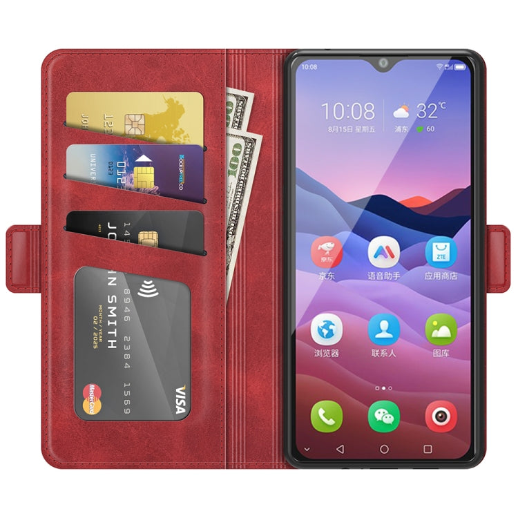 For ZTE Blade V2020 Smart Dual-side Magnetic Buckle Horizontal Flip Leather Case with Holder & Card Slots & Wallet