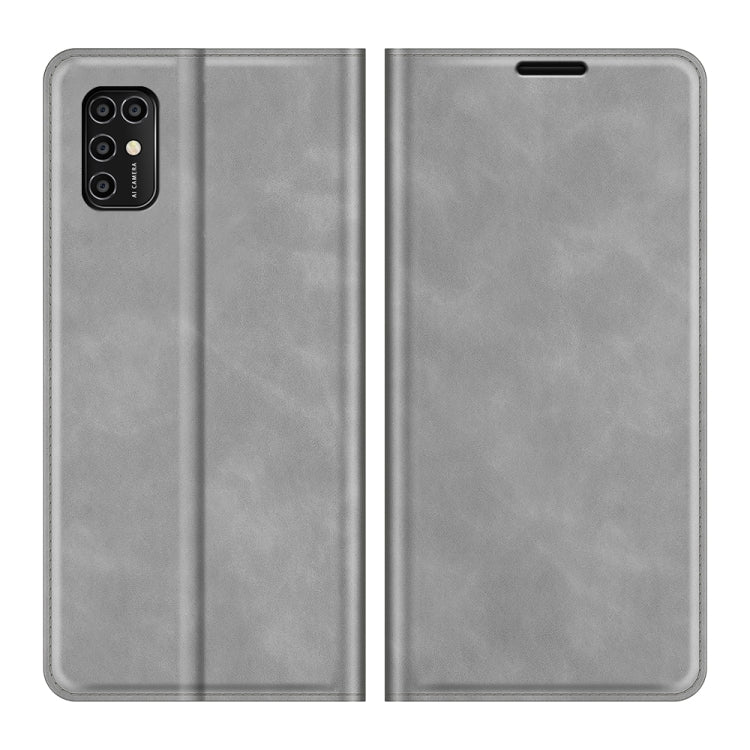 For ZTE Blade V2020 Smart Retro-skin Business Magnetic Suction Leather Case with Holder & Card Slots & Wallet