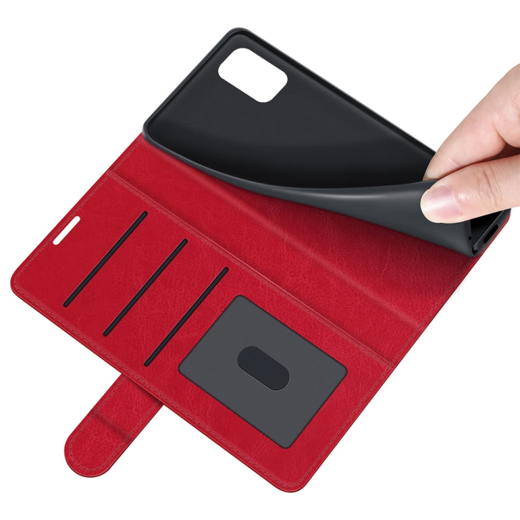 For ZTE Blade V2020 Smart R64 Texture Single Horizontal Flip Protective Case with Holder & Card Slots & Wallet& Photo Frame