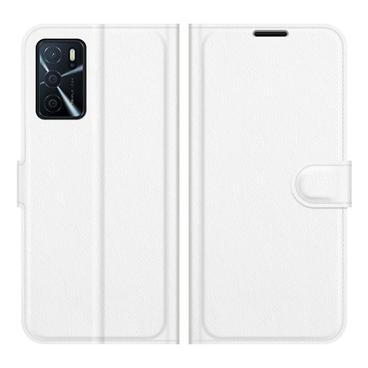 For OPPO A16 Litchi Texture Horizontal Flip Protective Case with Holder & Card Slots & Wallet