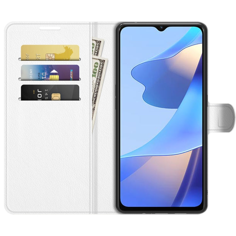 For OPPO A16 Litchi Texture Horizontal Flip Protective Case with Holder & Card Slots & Wallet