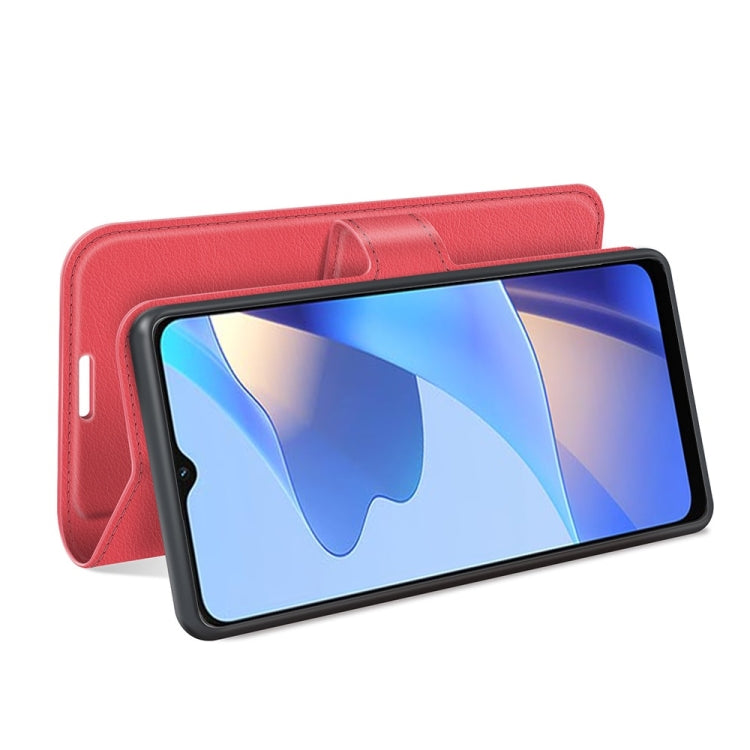 For OPPO A16 Litchi Texture Horizontal Flip Protective Case with Holder & Card Slots & Wallet