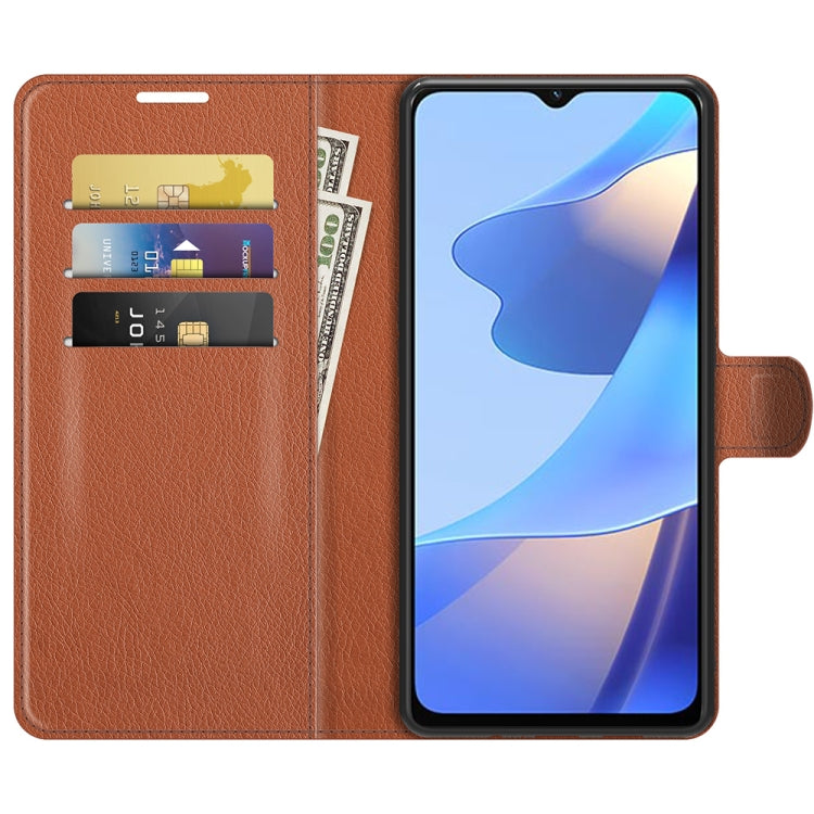 For OPPO A16 Litchi Texture Horizontal Flip Protective Case with Holder & Card Slots & Wallet