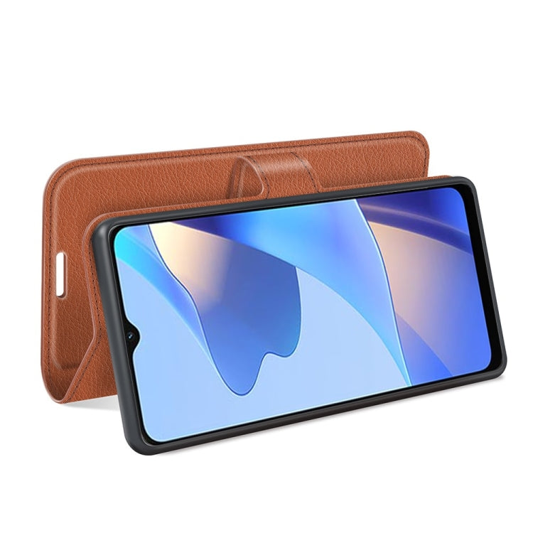 For OPPO A16 Litchi Texture Horizontal Flip Protective Case with Holder & Card Slots & Wallet