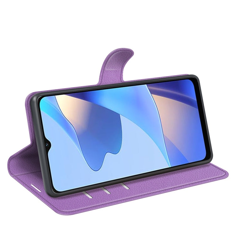 For OPPO A16 Litchi Texture Horizontal Flip Protective Case with Holder & Card Slots & Wallet
