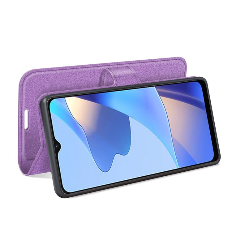 For OPPO A16 Litchi Texture Horizontal Flip Protective Case with Holder & Card Slots & Wallet