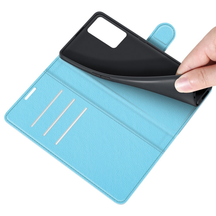For OPPO A16 Litchi Texture Horizontal Flip Protective Case with Holder & Card Slots & Wallet