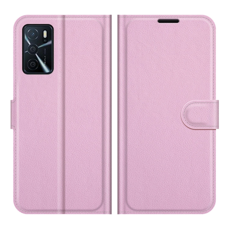 For OPPO A16 Litchi Texture Horizontal Flip Protective Case with Holder & Card Slots & Wallet