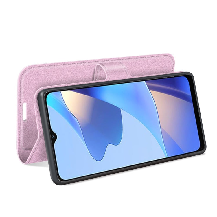 For OPPO A16 Litchi Texture Horizontal Flip Protective Case with Holder & Card Slots & Wallet